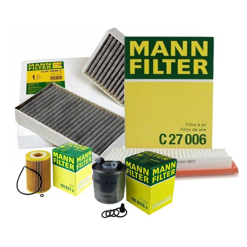 Mercedes Air / Cabin Air / Fuel / Engine Oil Filter Kit 164830021864 - MANN-FILTER 3739273KIT